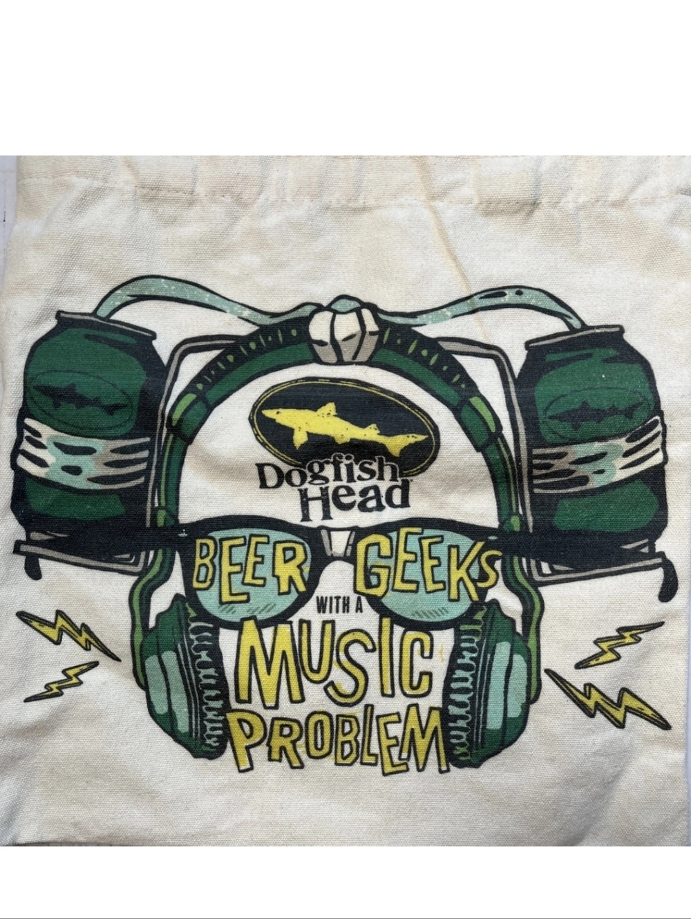 Dogfish Head Beer Geeks With a Music Problem Canvas Tote Bag Brewery